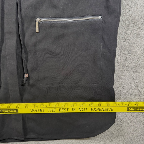 Michael Kors Women’s Size 14 Black Sleeveless Utility Shirt Dress Zip Pockets - Picture 8 of 10